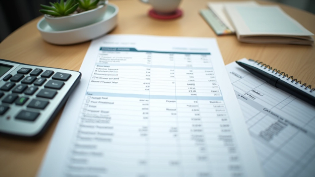 Quarterly budget review meeting with expense reports spread on desk