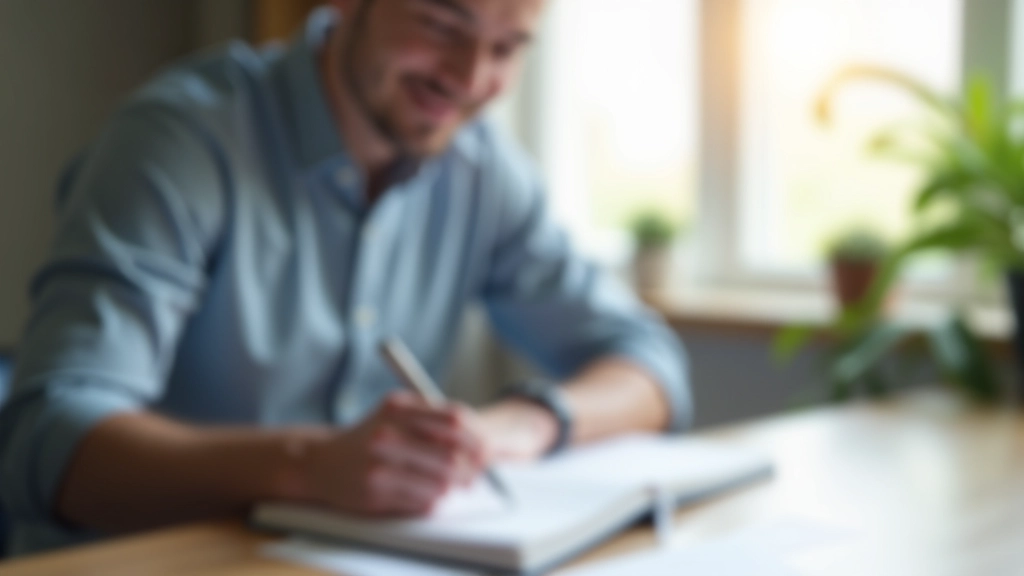 Person at desk writing notes in a planner with subscription renewal dates and notes